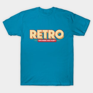 RETRO 1970 music box party T-Shirt